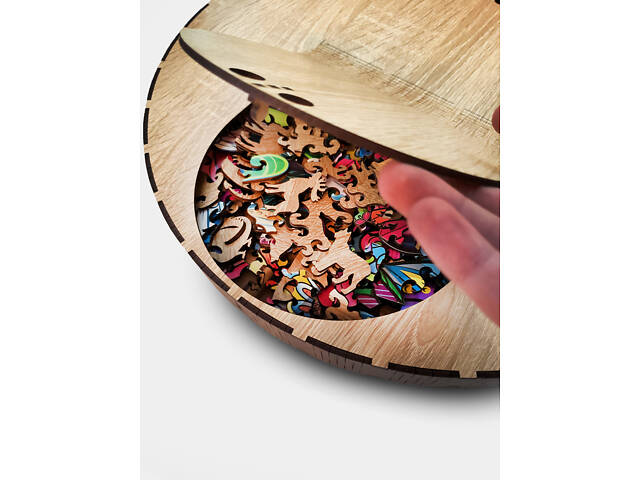 Дерев'яний пазл Панда 396 фігурних елементів у подарунковій упаковці 48,5х65 см - Фото 5