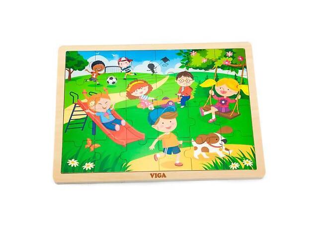 Дерев'яний пазл Viga Toys Пори року: весна, 24 ел. (51269) - Фото 1