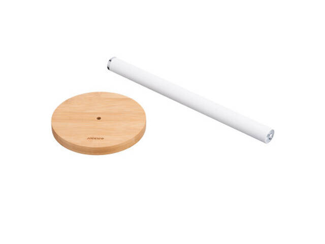 Тримач паперових рушників Ardesto Midori 15х34см, метал, бамбук, білий (AR0913WB) - Фото 6