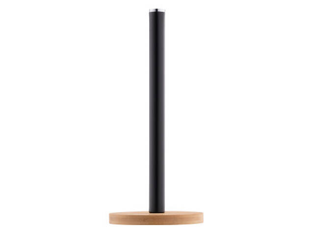 Тримач паперових рушників Ardesto Midori 15х34см, метал, бамбук, чорний (AR0913BB) - Фото 4