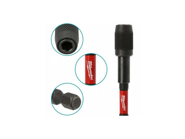 Тримач для біт Milwaukee магнітний ShW, з фіксатором, 73мм (4932459398) - Фото 5