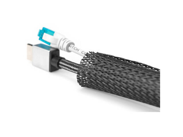 Тримач для кабелю Digitus Cable Tube, 2m, black (DA-90507) - Фото 2
