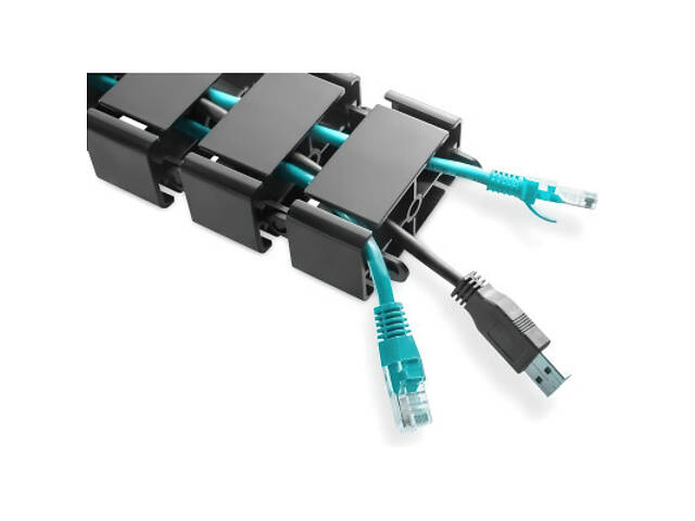 Держатель для кабеля Digitus гнучка кабельна трубка із кріпленням 'гачок-петля', 2м (DA-90505) - Фото 8