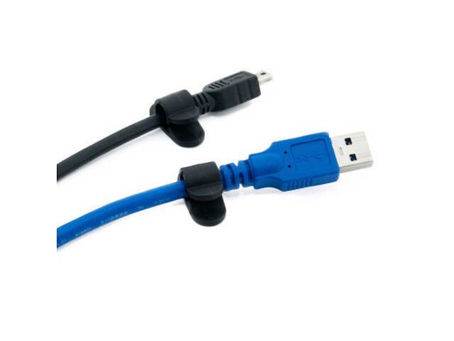 Тримач для кабелю Extradigital CC-926 Cable Clips, Black (KBC1711) - Фото 7