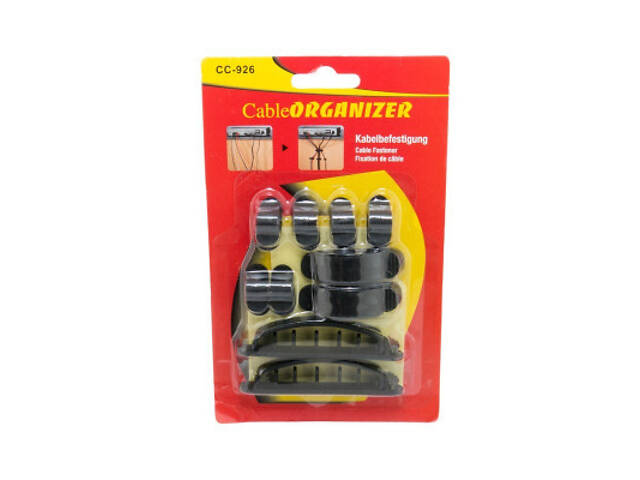 Тримач для кабелю Extradigital CC-926 Cable Clips, Black (KBC1711) - Фото 9