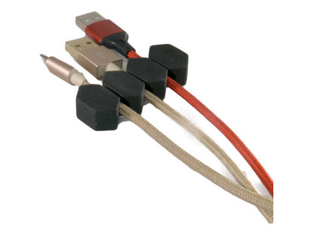 Тримач для кабелю Extradigital CC-963 Cable Clips, Black (KBC1808) - Фото 3