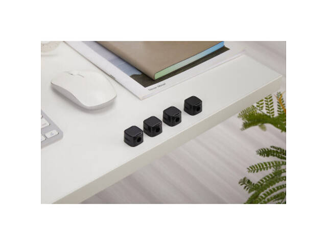 Тримач для кабелю OfficePro CM002B, магнітна застібка, 6шт=1пак, чорний (CM002B) - Фото 6