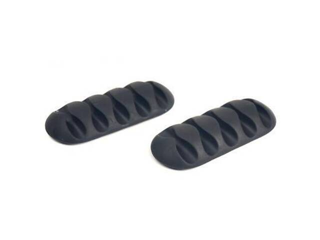 Тримач для кабелю PowerPlant CC-947 (Black) * 2 (CA910434) - Фото 1