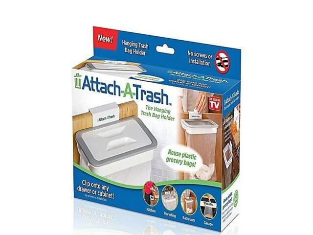 Тримач для сміттєвих пакетів навісний Attach-A-Trash на двері - Фото 4