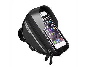 Держатель для смартфона на велосипед в виде влагозащитного чехла с сумкой, для диагонали до 6.5' дюйма