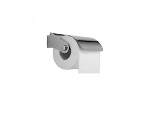 Тримач для туалетного паперу металевий сріблястий
