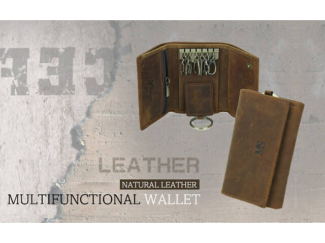 Тримач ключів ключниця шкіра Massimi №628 - Фото 5