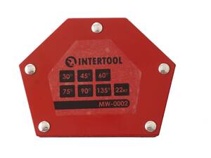 Держатель магнитный для сварки Intertool - 22кг трапеция
