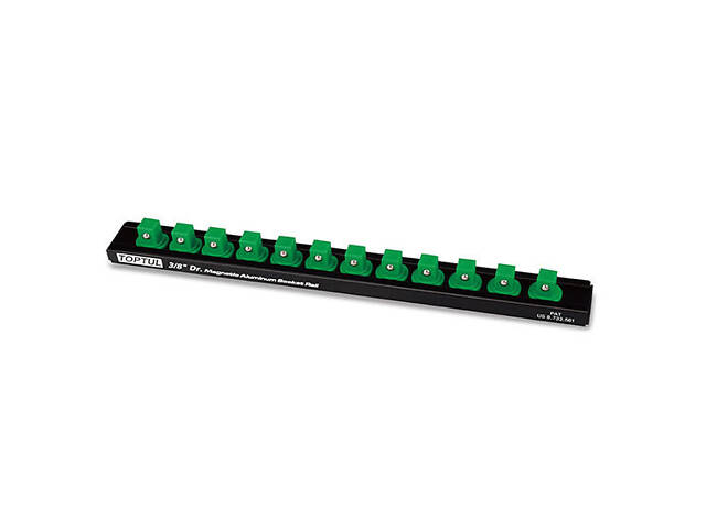 Держатель планка магнитная для головок 3/8'*280*12PCS TOPTUL PBKB3B2612 - Фото 1