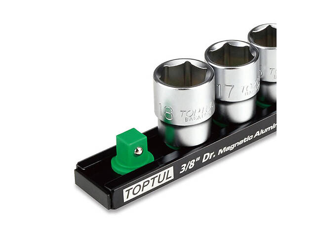 Держатель планка магнитная для головок 3/8'*280*12PCS TOPTUL PBKB3B2612 - Фото 2