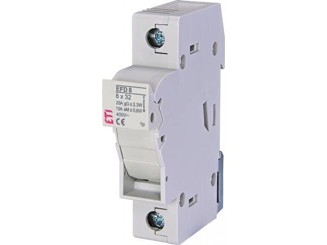Тримач запобіжника 1P 20A 400В 8х32мм [2520001] EFD 8 ETI - Фото 1