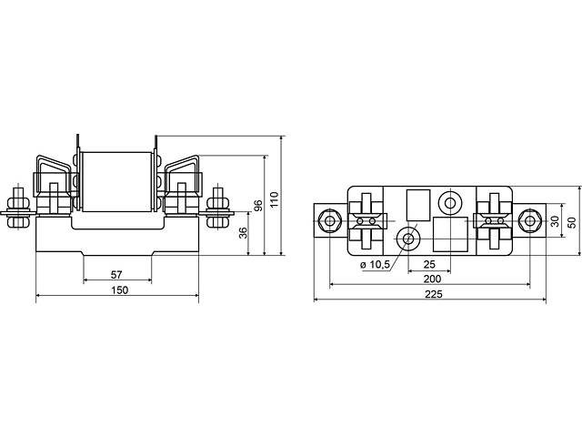 Тримач запобіжника 1P NH2 400A [A0050020011] АСКО - Фото 4