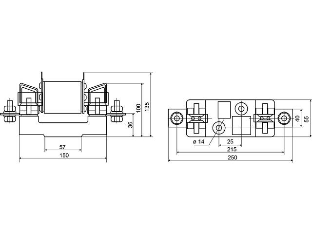 Тримач запобіжника 1P NH3 630A [A0050020012] АСКО - Фото 4