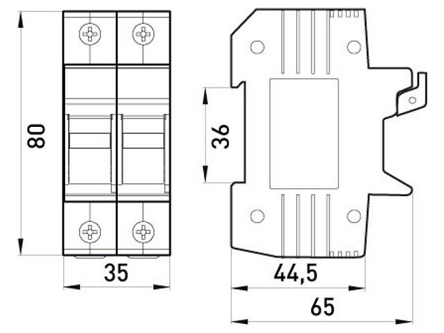 Тримач запобіжника 2Р 32А 10х38мм [i0300002] e.fuse.1038.h2 E.NEXT - Фото 3