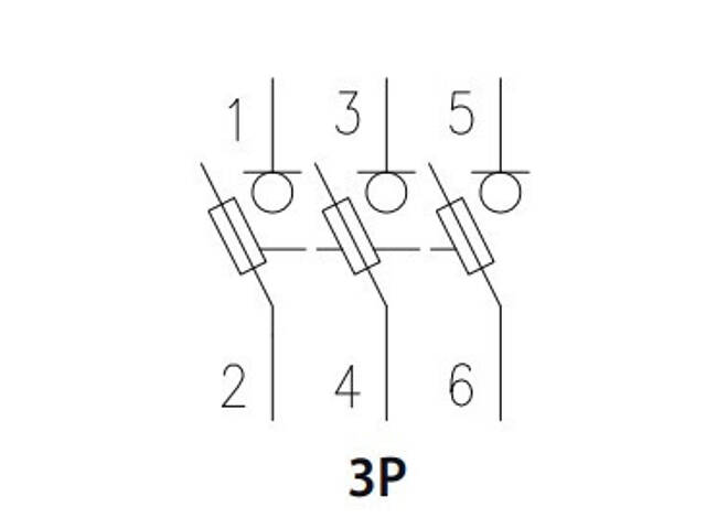 Тримач запобіжника 3P 32A 690В 10x38мм LED [2540014] EFD 10 ETI - Фото 3