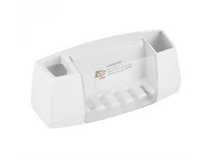 Тримач зубних щіток і пасти Morning Dew - White