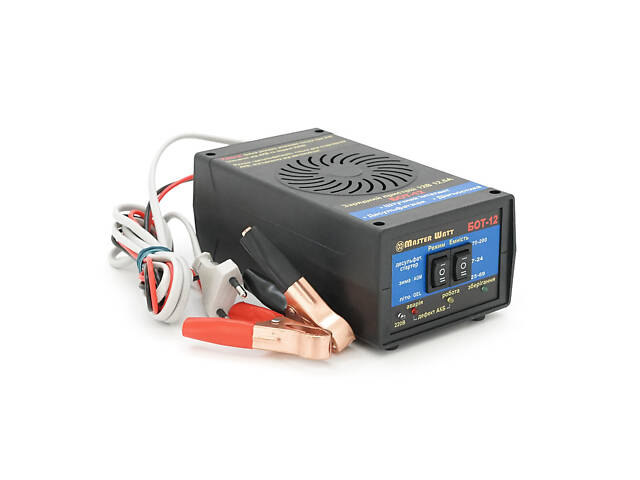 Десульфатувальний ЗП БОТ-12 автоматичний для акумулятора 12 V (7-200 Ah) (MF, WET, AGM, GEL, CA/CA), 160-245V, - Фото 1