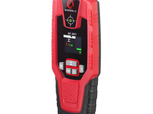 Детектор скрытой проводки металла (металлодетектор) INTERTOOL MT-3091 : 100мм глубина искатель