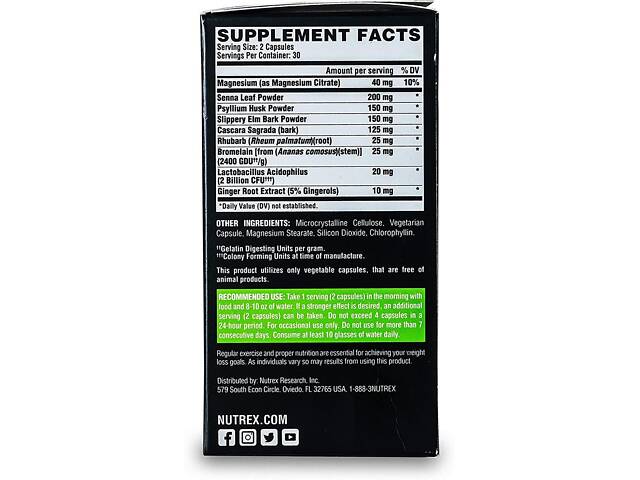 Детокс комплекс Nutrex Lipo-6 Black Cleanse & Detox 60 Caps - Фото 2