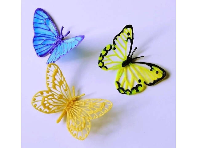 Дитяча 3D-ручка для малювання з екопластиком 3D-6-2 набір з трафаретами - Фото 4