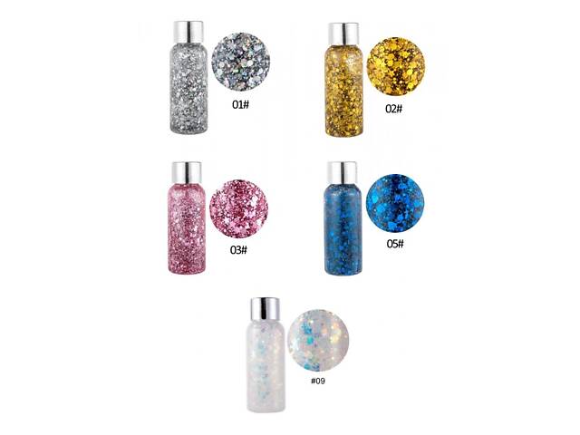 Детская декоративная косметика глиттер для волос цветные блестки в ассортименте FG240919002L - Фото 2