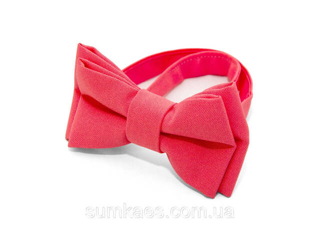 Дитячий краватка-метелик Gofin кораловий матовий DGB-2653 - Фото 2
