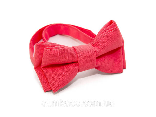 Дитячий краватка-метелик Gofin кораловий матовий DGB-2653 - Фото 4