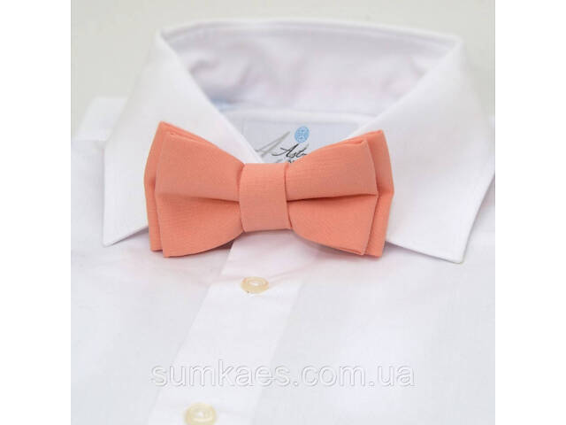 Дитячий краватка-метелик Gofin персиковий матовий DGB-2652 - Фото 6