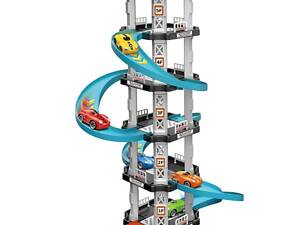 Дитяча гоночна траса-парковка Childrens Rail Ca / Іграшковий трек з машинками на 62 деталі в наборі MH2003 62 одиниці ВТ4783