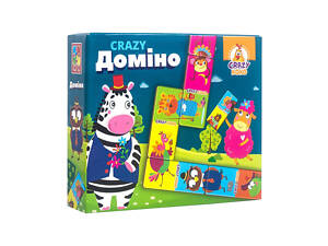 Дитяча гра настільна Crazy Доміно VT8055-10 укр. мовою