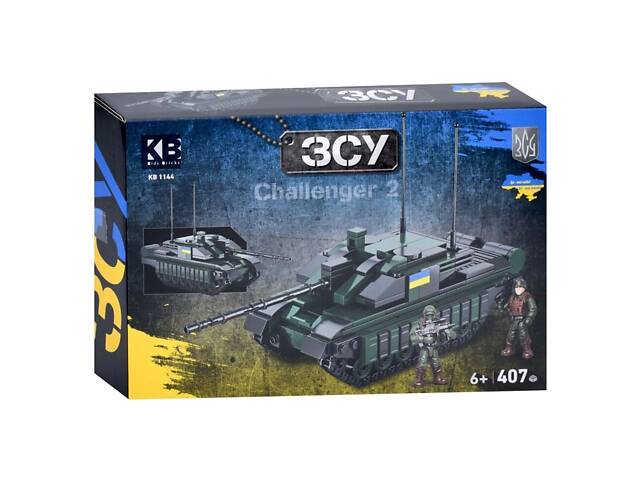 Детская игрушка конструктор танк Challenger 2, 407 деталей, фигурка 2 шт (серия армия, военная техника) KB 1144, и - Фото 3