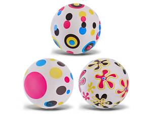 Детская игрушка мяч резиновый 23 см, вес 60 грамм (RB20307) 3 цвета