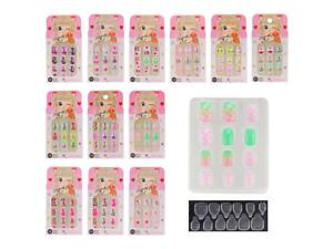 Дитяча іграшка набір для манікюру накладні нігті CN-114 на самоклейкій основі 12 шт в упак 12 видів