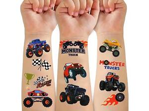 Дитяча іграшка наліпка тимчасове татуювання для хлопчиків машинки (водонепроникні та довготривалі) 6-TT