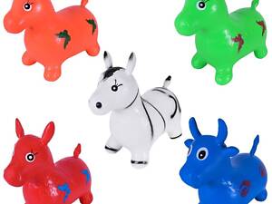 Дитяча іграшка стрибун гумовий, вага 1300 грам (RB24368) 5 дизайнів, розмір іграшки 55х25х49 см