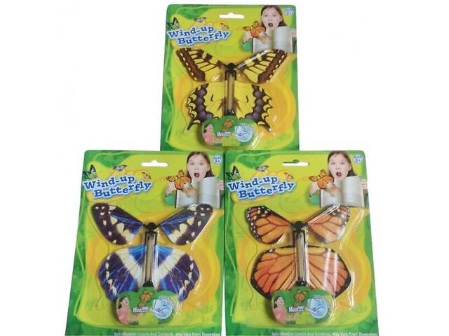 Детская игрушка заводная антистресс бабочка NS-7 - Фото 1