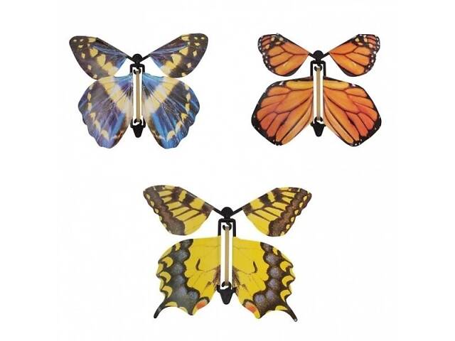 Детская игрушка заводная антистресс бабочка NS-7 - Фото 3