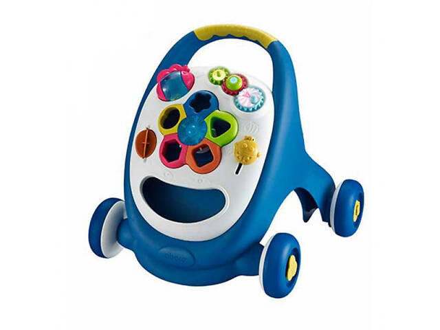 Детская каталка-ходунки с сортером 91157 погремушки в наборе Синий 91157(Blue)