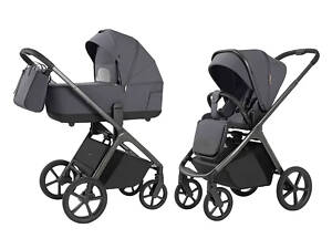 Детская коляска универсальная серая Carrello Vector CRL-6551 2 в 1 Ultimate Grey