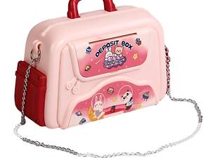 Детская копилка Sobebear Сумочка 23х9х17 см Розовый (156776)