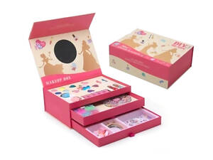 Детская косметика в шкатулке палетка теней три яруса LD 6138