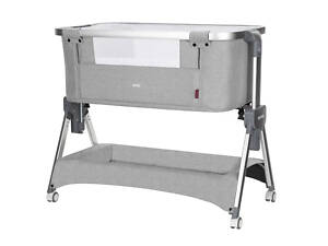 Дитяче ліжечко приставне Carrello Aria CRL-16402 Silver Grey сіре