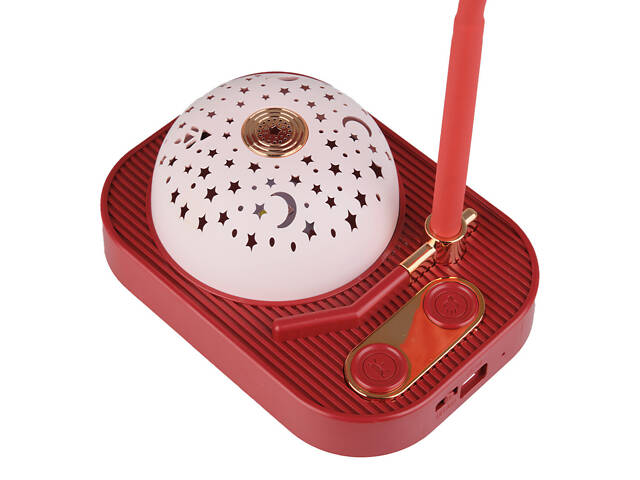 Детская лампа ночник с проэкцией звездного неба 3.2 Вт красная UP180R - Фото 4