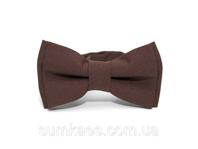 Дитячий матовий темно-коричневий краватка-метелик DGB-2654 - Фото 1