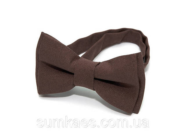 Дитячий матовий темно-коричневий краватка-метелик DGB-2654 - Фото 2